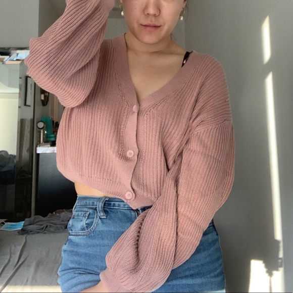 NA-KD volume sleeve cardigan - Picture 6 of 7